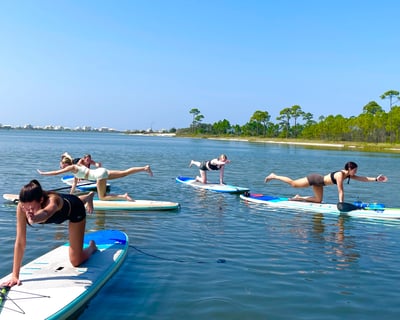 Paddle Board Pilates Class in Gulf Shores
