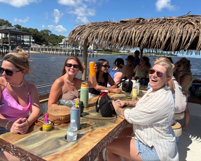 Private Floating Tiki Bar Sunset Cruise in Southport