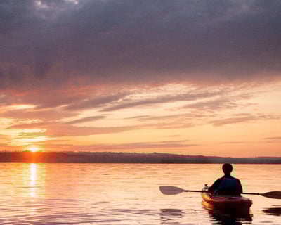 Somers Bay Sunset Kayaking on Flathead Lake