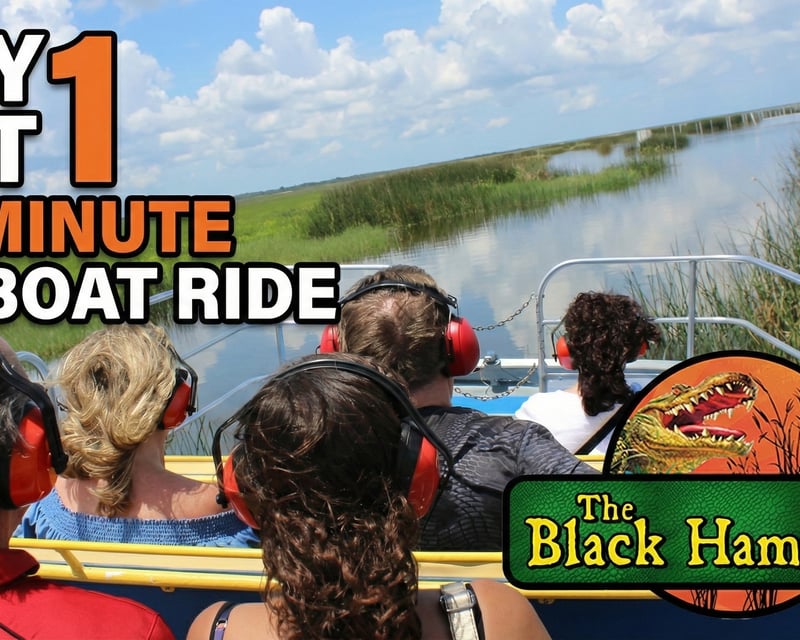 Alligator Airboat Ride on Lake Jesup & Bird Island