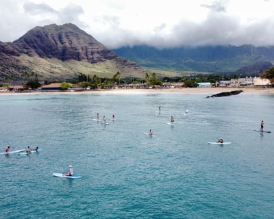 Stand Up Paddleboard Lesson at Pokai Bay