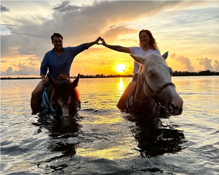 Horseback Riding at Sunset in West Bradenton