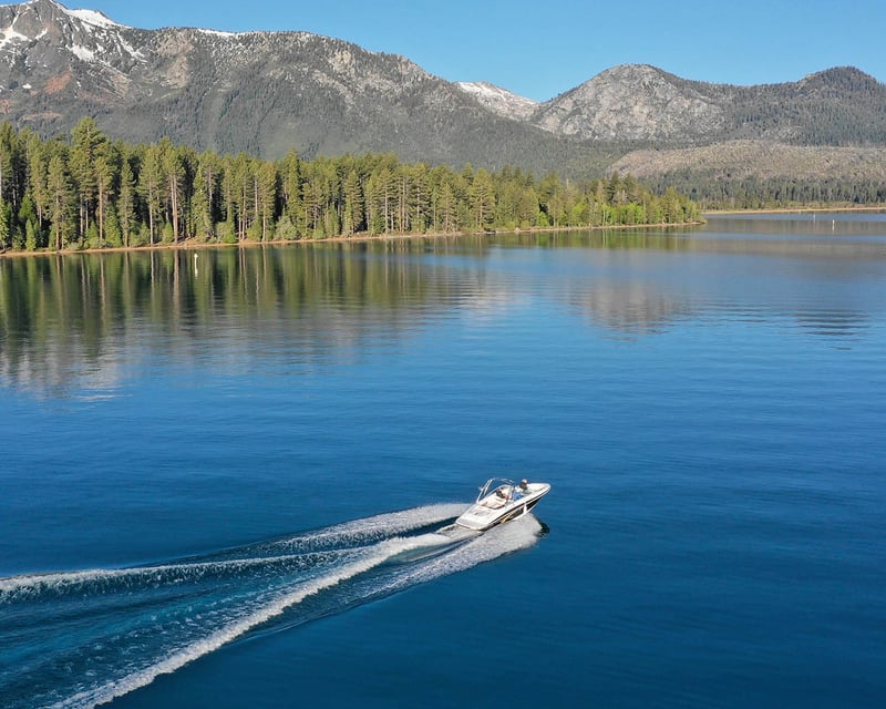 Private Lake Tahoe Pontoon Boat Charter to Emerald Bay