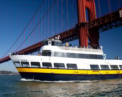 Golden Gate Bridge Bike Rental and Alcatraz Bay Cruise