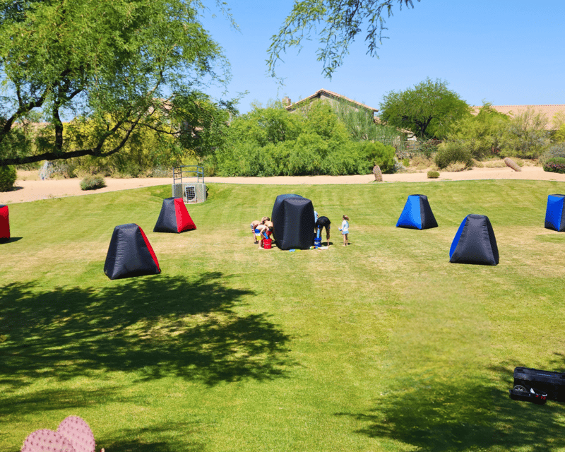 Water War Rental with 9 Inflatable Bunkers in Buckeye, AZ