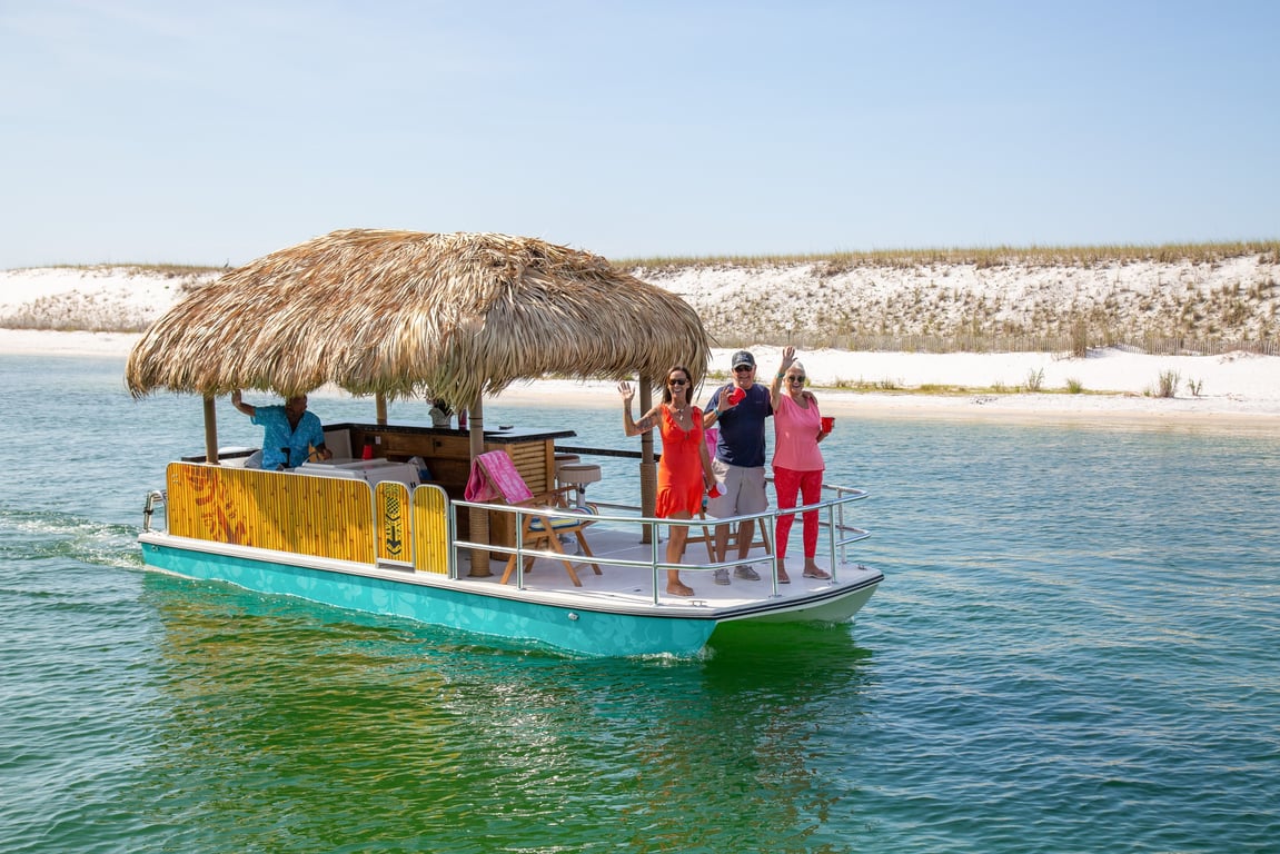 Destin Crab Island Private Tiki Cruise Aboard Lil' Kahuna