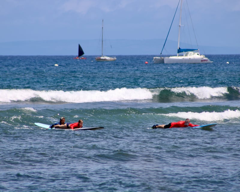 Semi-Private Surf Lesson for 2 at Lahaina Breakwall