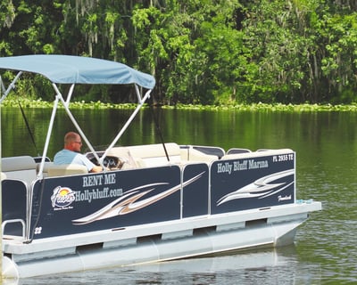 Full-Day Pontoon Boat Rental Near Blue Spring State Park