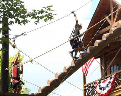 Self-Guided Aerial Adventure Course at Cool River