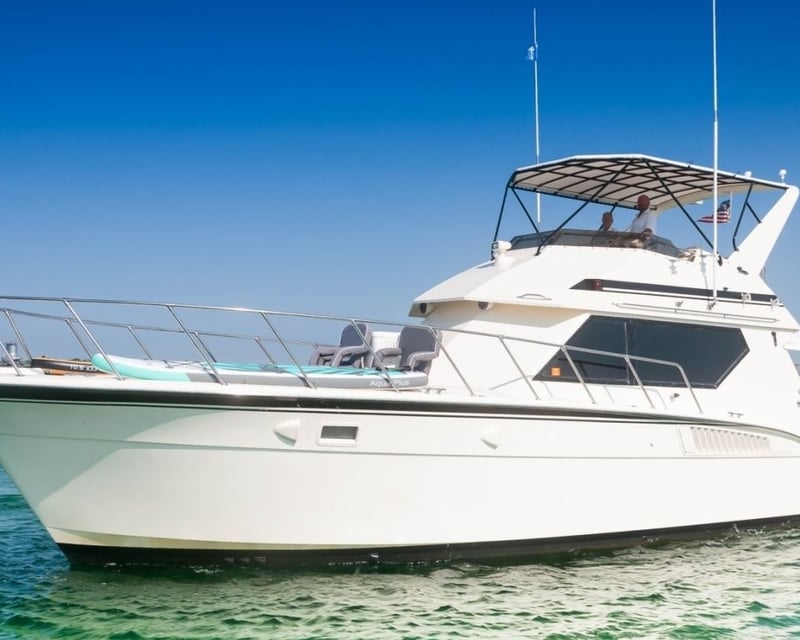 Private Morning Yacht Charter on 45' Hatteras in Destin