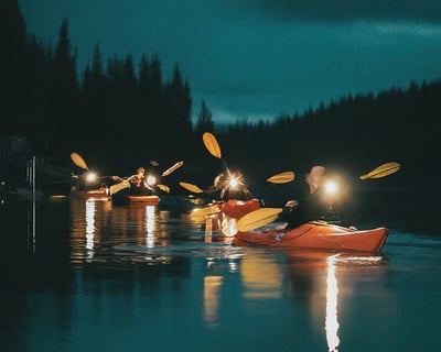 2-Hour Full Moon Paddle on Simpson Creek