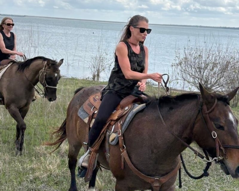 Guided Horseback Ride to the Sandy Shores of Lake Waco