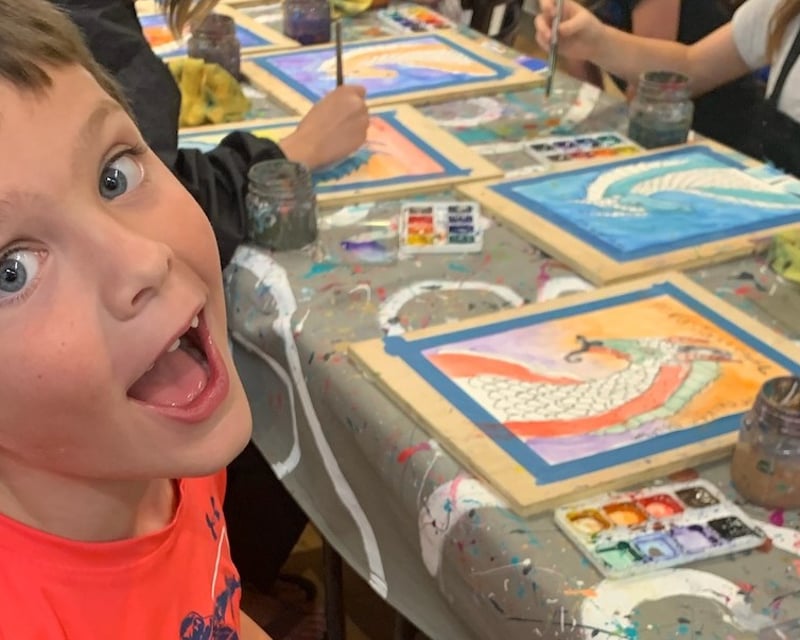Parent & Child Pottery Painting & Craft Class in Plano