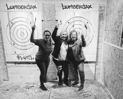 3-Person Axe Throwing Session in Saint Joseph