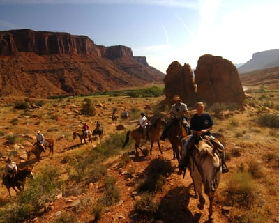 Guided Horseback Trail Ride in Moab