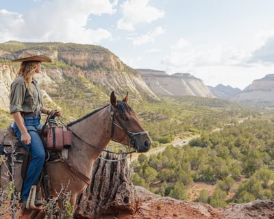 Sunset Horseback Ride Near Zion National Park