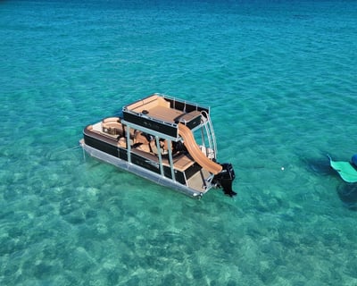 Crab Island Pontoon Charter With Slide