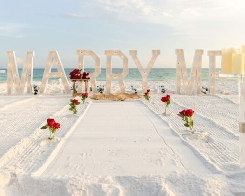 Sunset Beach Proposal in Destin