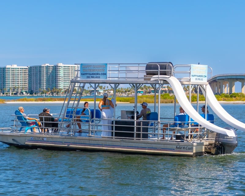 30' Double-Deck Slide Boat Rental in Orange Beach