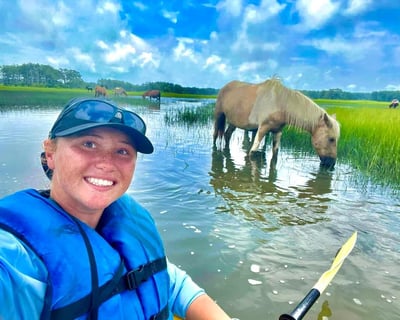 Chincoteague Pony Watching Guided Kayak Tour