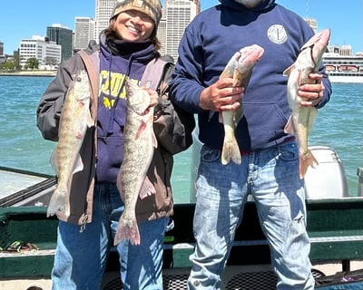 Spring Walleye Fishing Charter in Detroit