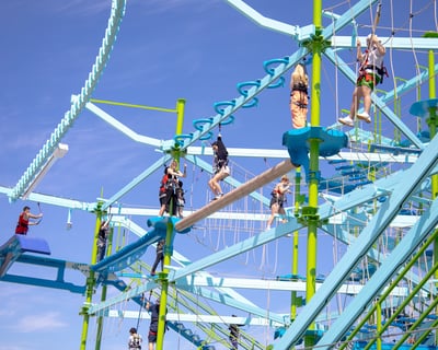 Pensacola Beach Ropes Course with Bay Views