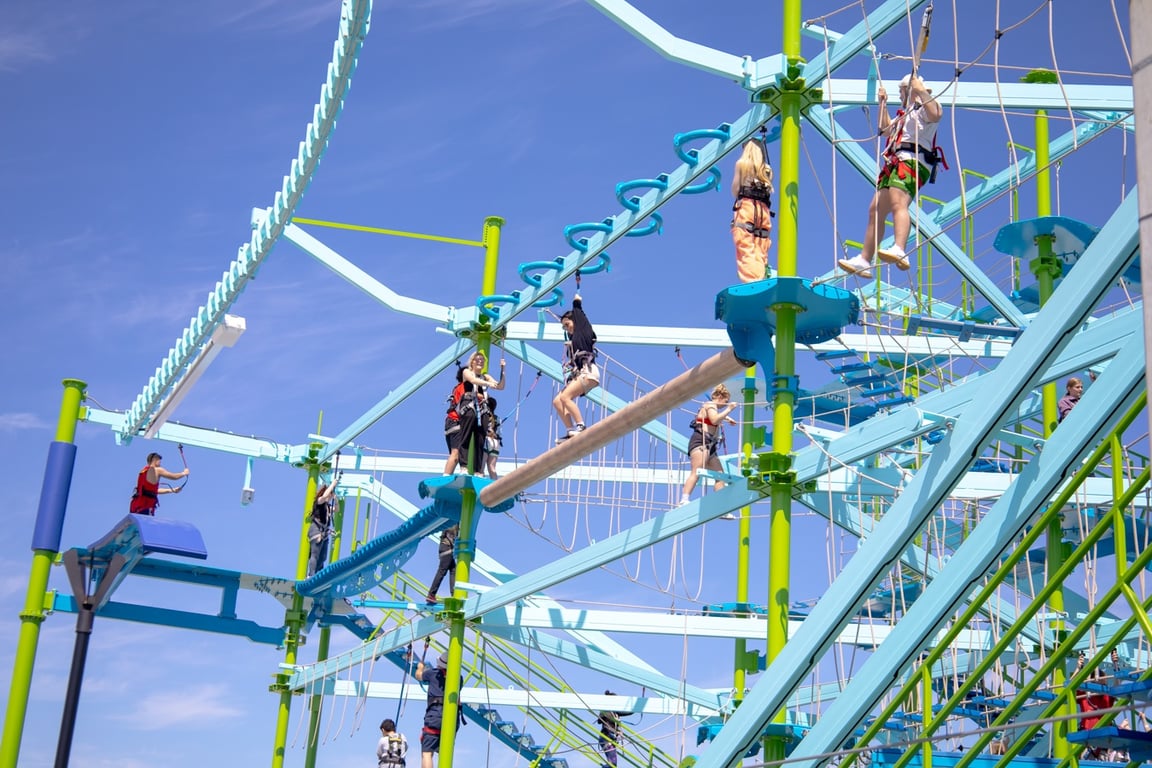 Pensacola Beach Ropes Course with Bay Views