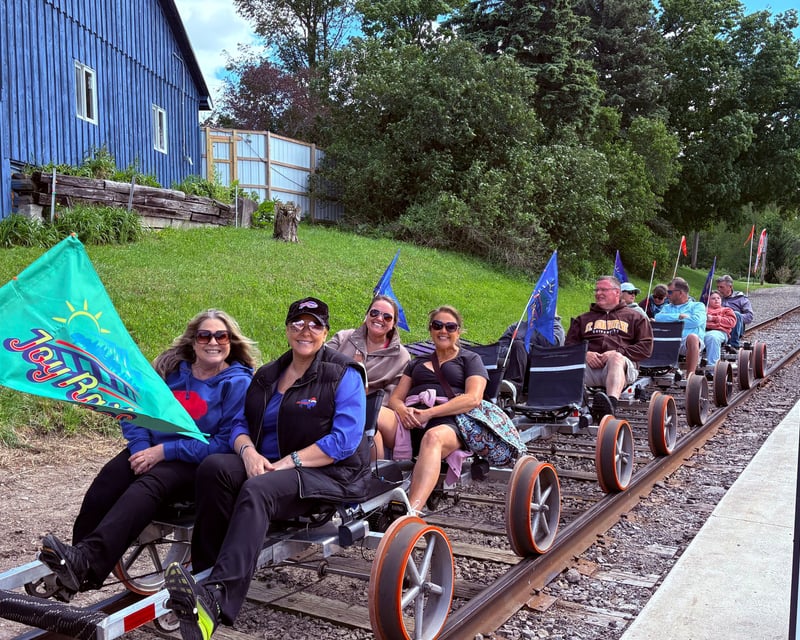Rail Biking on Out-of-Service Tracks in Arcade, NY