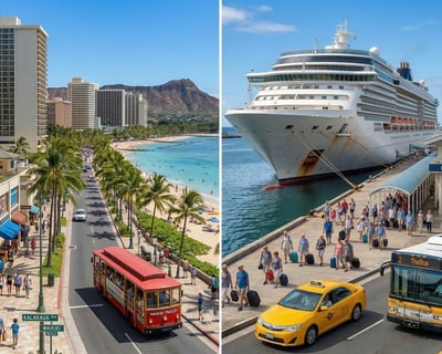 90-Minute Shuttle From Waikiki to Cruise Ship Pier
