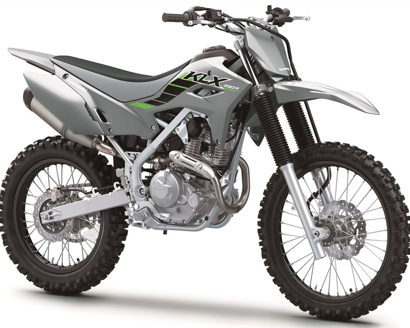 Dirt Bike Rental in McCall on a Kawasaki KLX 230