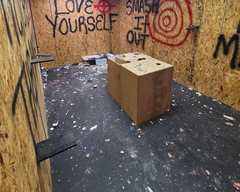 Train-Themed Rage Room Smash Session in Hudson