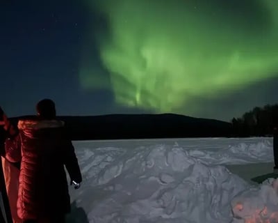 Guided Northern Lights Ice Fishing at Birch Lake