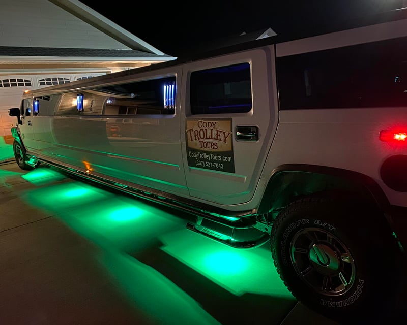 Private Christmas Lights Hummer Limo Tour in Cody
