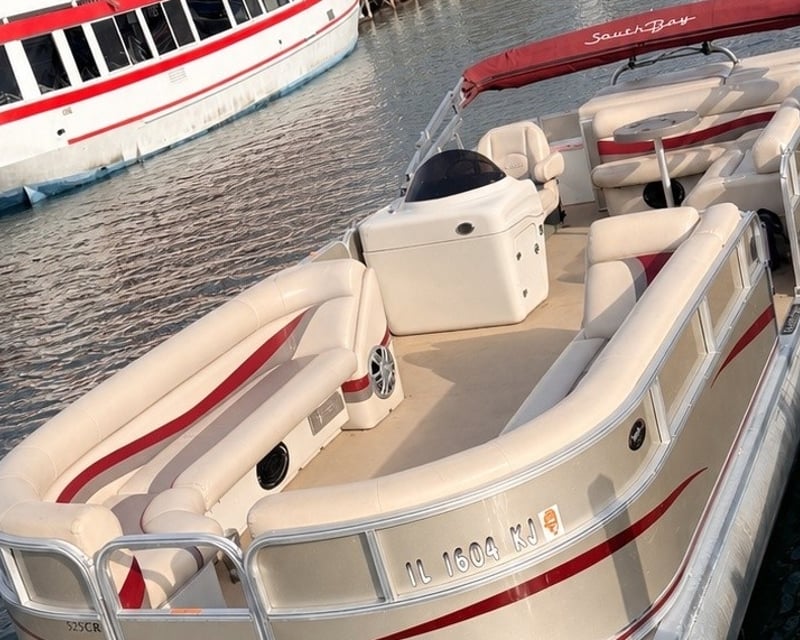 Captained Tritoon Boat Charter in Arnolds Park
