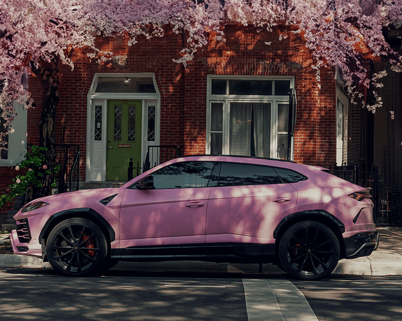 Matte Black Lamborghini Urus Rental in Chicago