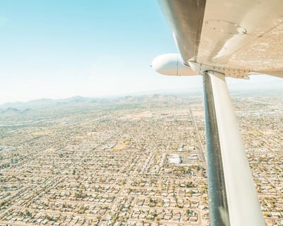 Fly Over Valley Of The Sun From Phoenix
