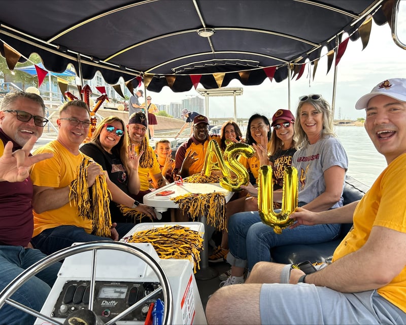 ASU Football Game Day Water Shuttle on Tempe Town Lake