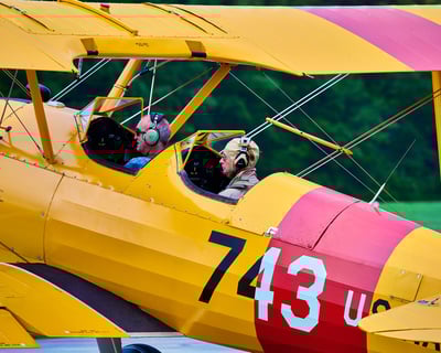 WWII Biplane Flight Over Virginia Beach