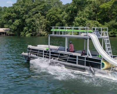 Lake Austin Double-Decker Boat Charter With Slide
