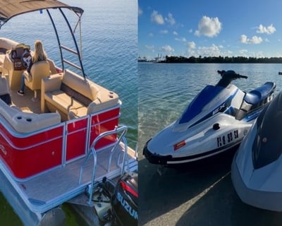 Ride a Jet Ski & Pontoon Boat in Miami Beach
