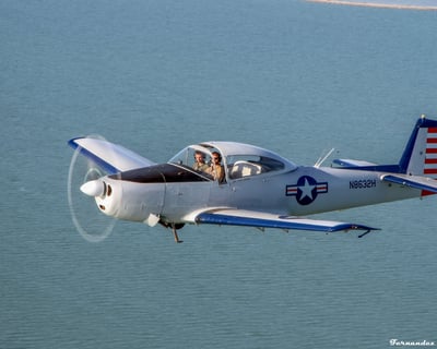 Scenic Flight Over Port Aransas in a U-18 Navion