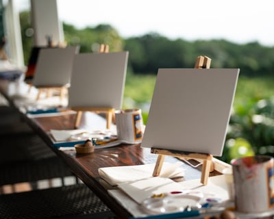 Guided Coffee Painting Class in Holualoa