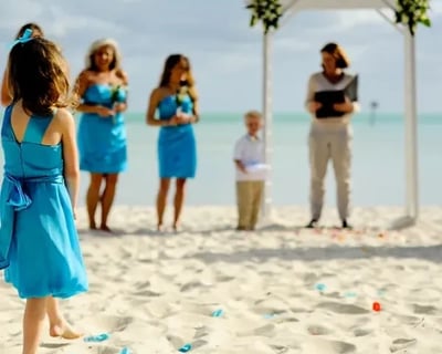 Smathers Beach Wedding Ceremony