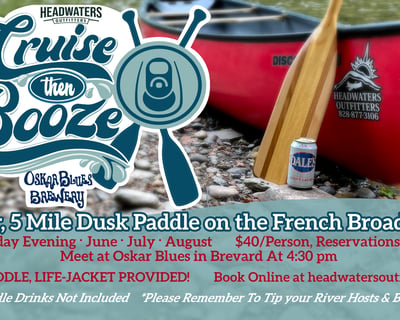 French Broad River Paddle to Oskar Blues Brewery