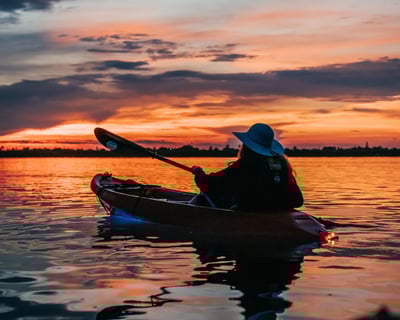 Sunset Clear Bottom Kayak or Paddleboard Tour on Indian River