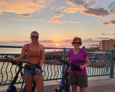 Guided Sunset E-Bike Tour in Treasure Island