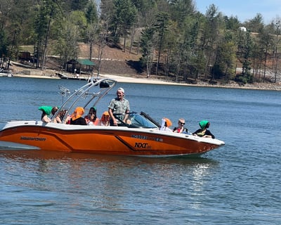 Wake Surf and Waterski on Lake James
