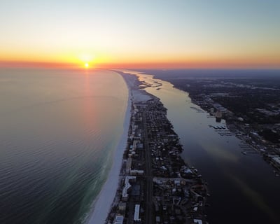 Cruise Destin on a Private Sunset Pontoon Charter