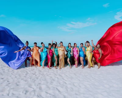 Aruba Flying Dress Photoshoot