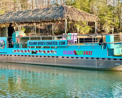 Private Sunset Tiki Boat Charter on Lake Norman
